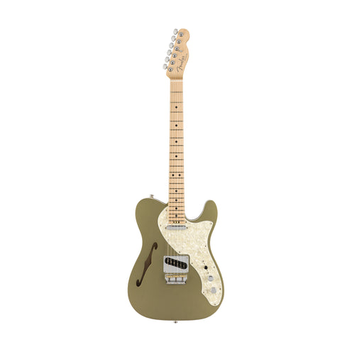Fender American Elite Telecaster Electric Guitar, Maple FB. Satin Jade Pearl Metallic (B-Stock)