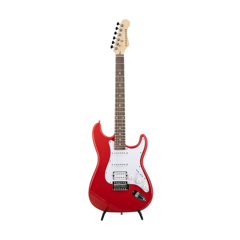 Congress CST150 LR HSS Electric Guitar, Fiesta Red