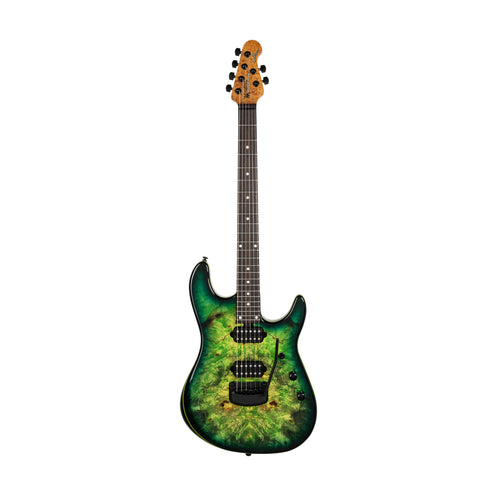 Ernie Ball Music Man Jason Richardson Signature Cutlass HH Electric Guitar, Ebony FB, Kokiri Green