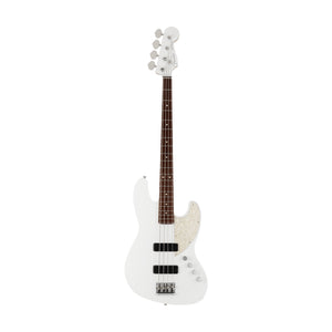 Fender Japan Elemental Jazz Bass HH Guitar, RW FB, Nimbus White