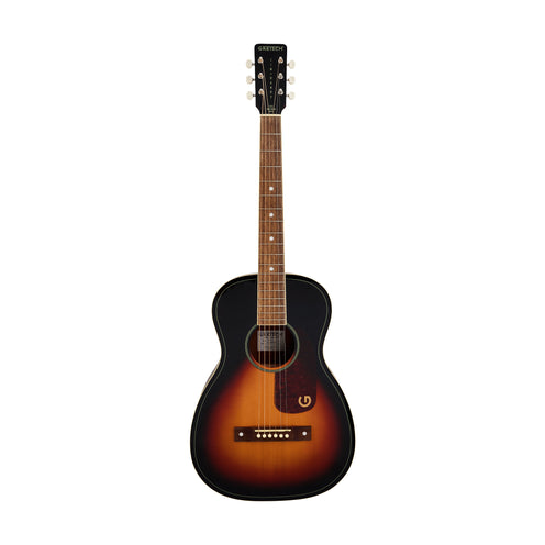 Gretsch Limited Edition Jim Dandy Parlor Acoustic Guitar w/Solid Top, Walnut FB, Heritage Burst