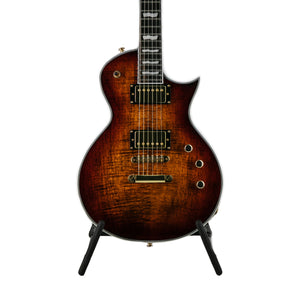 GrassRoots G-ECLIPSE-CTM-FM-TGESB Electric Guitar, Tiger Eye Sunburst w/Brown Pearl Black