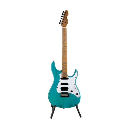 GrassRoots G-SNAPPER-24M-TQ Electric Guitar, Maple FB, Turquoise (B-Stock)