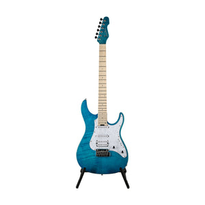 GrassRoots G-SNAPPER-24M-FM-LAQ Electric Guitar, Pau Ferro FB, Light Aqua