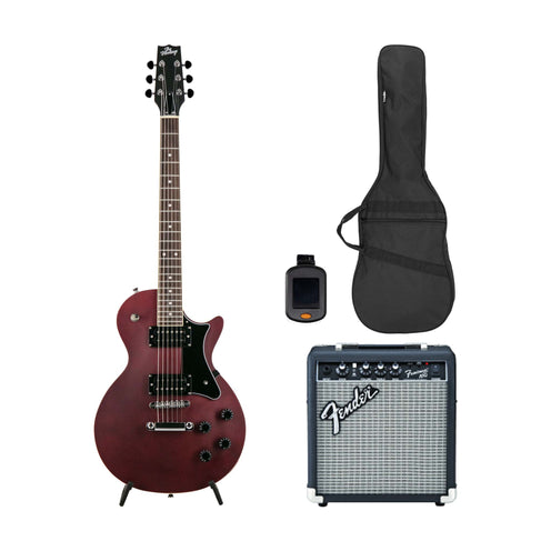 Heritage Ascent Collection H-150 Electric Guitar Bundle, Matte Burgundy (VN Exclusive)
