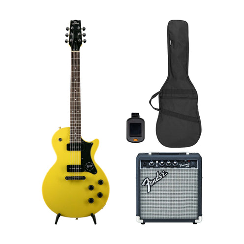 Heritage Ascent Collection H-137 P90 Electric Guitar Bundle, Marigold Yellow (VN Exclusive)