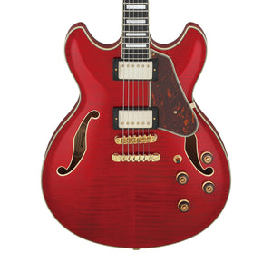 Ibanez Artcore AS93FM-TCD Expressionist Acoustic-Electric Guitar, Transparent Cherry Red