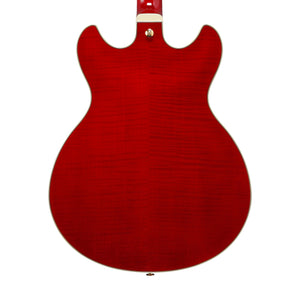 Ibanez Artcore AS93FM-TCD Expressionist Acoustic-Electric Guitar, Transparent Cherry Red