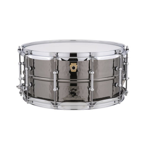 Ludwig 6.5x14inch LB417KT Black Beauty Brass Snare Drums, Hammered Shell w Tube Lugs