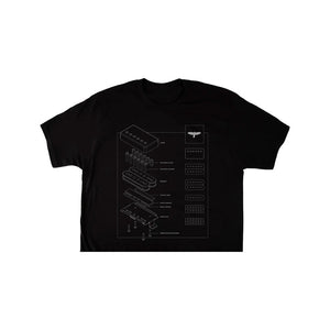 PRS Exploded Pickup Tee, Black, Small