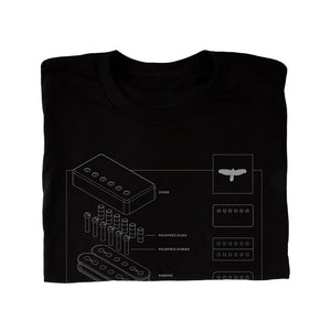 PRS Exploded Pickup Tee, Black, Small