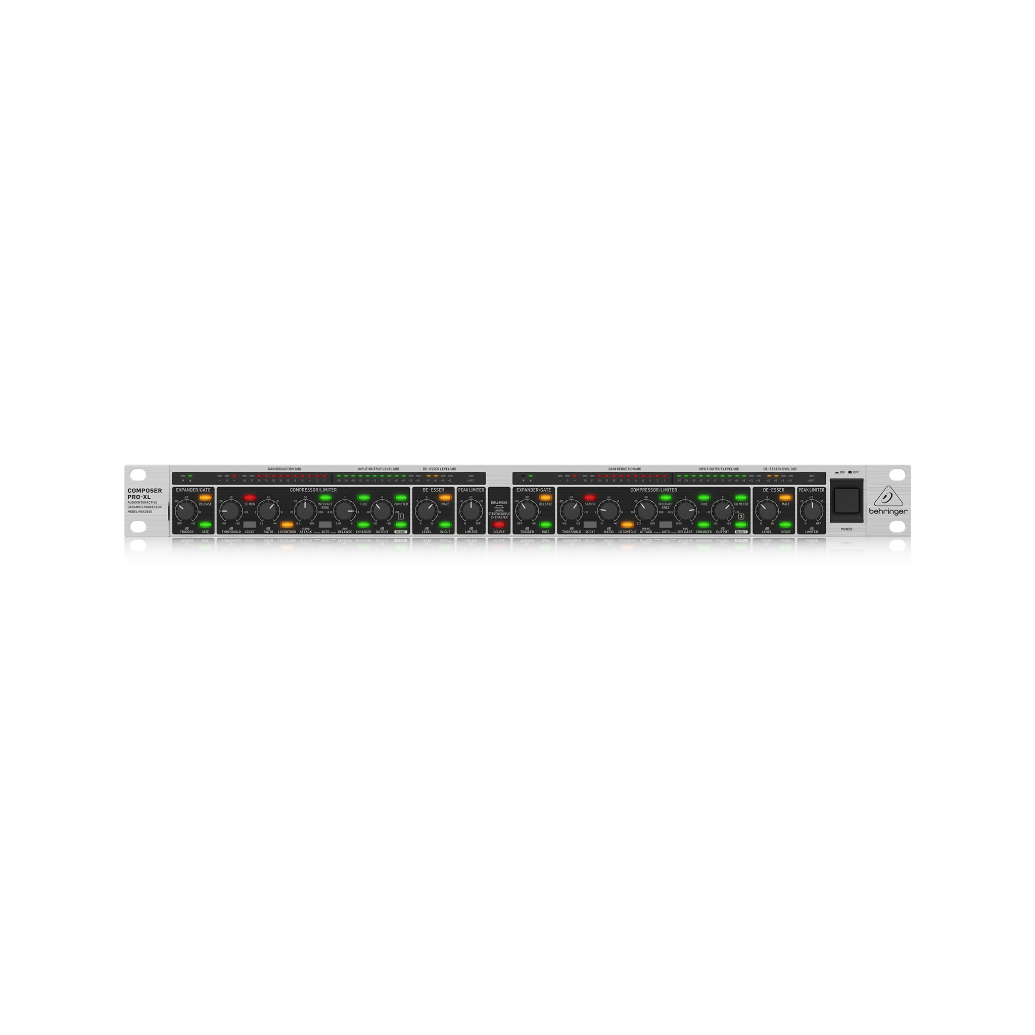 Behringer Reference-Class 2-Channel Expander/Gate/Compressor/Peak Limiter with Integrated De-Esser, D
