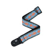 D'Addario Eco-Comfort Jacquard Woven Guitar Strap, Blue/Orange