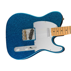 Fender J Mascis Telecaster Electric Guitar, Maple FB, Sparkle Blue