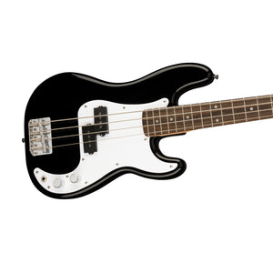 Squier Mini Precision Bass Guitar, Laurel FB, Black