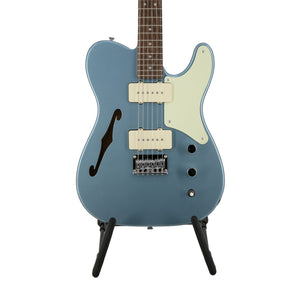 Squier FSR Cabronita Thinline Telecaster Electric Guitar, Laurel FB, Ice Blue Metallic