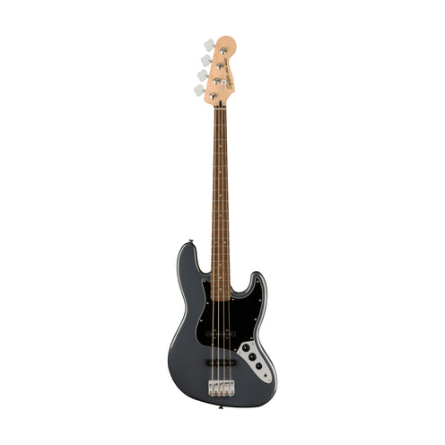 Squier Affinity Series Jazz Bass Guitar, Laurel FB, Charcoal Frost Metallic