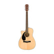 Fender CC-60SCE Concert Left-Handed Acoustic Guitar, Walnut FB, Natural