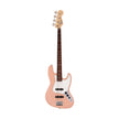 Fender Japan Hybrid II Jazz Bass Guitar, RW FB, Flamingo Pink