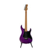 GrassRoots G-SNAPPER-24M-STPR Electric Guitar, Maple FB, See Thru Purple w/White Pearl Black