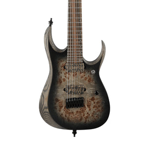 Ibanez Axion Label RGD71ALPA-CKF 7-String Electric Guitar, Charcoal Burst Black Stained Flat