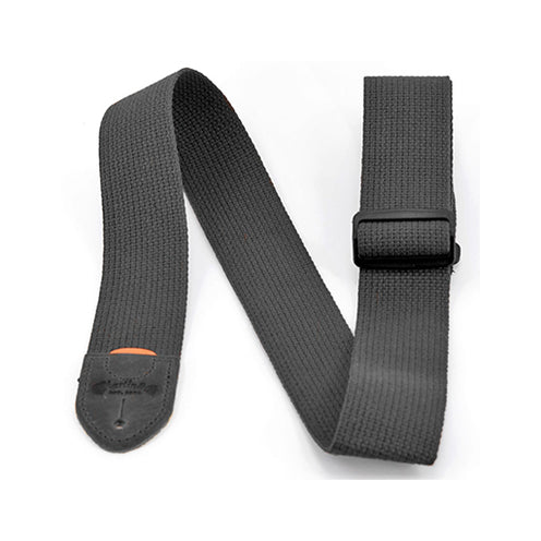 Martin 18A0104 Woven w/Leather Ends Guitar Strap, Black
