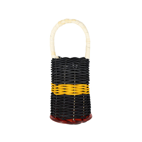 Natal CXX-L Caxixi Large Black, Yellow Band w/Red Ends