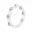 MEINL Percussion HTT8WH 8inch Headliner Tour Tambourine, One Row, White, Stainless Steel Jingles