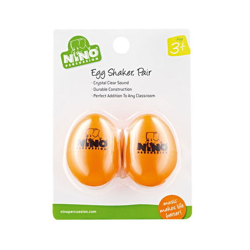 NINO Percussion NINO540OR-2 Plastic Egg Shaker, Pair, Orange