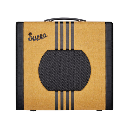 Supro Delta King 10 Guitar Combo Amplifier, Tweed & Black