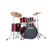 TAMA IP58H6NB-VTR Imperialstar Drum 5-Piece Drum Kit w/BLK Hardware, NO Cymbals, Vintage Red