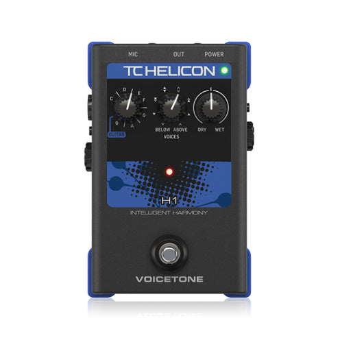 TC-Helicon VoiceTone H1 Intelligent Harmony Vocal Effects Pedal, EU Plug