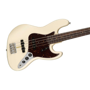 Fender American Original 60s Jazz Bass Guitar, RW FB, Olympic White (B-Stock)