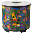 Remo KD-5222-01-CST 22x21inch Kids Percussion Gathering Drum w/Comfort Sound Technology, Fabric Rain Forest