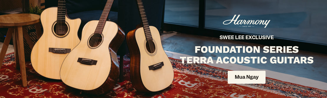 Harmony Foundation Series Terra Acoustic Guitars | Swee Lee Việt Nam