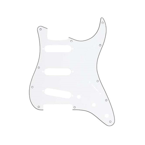 DiMarzio FG2108W Laminated Stratocater Pickguard, White/Black/White