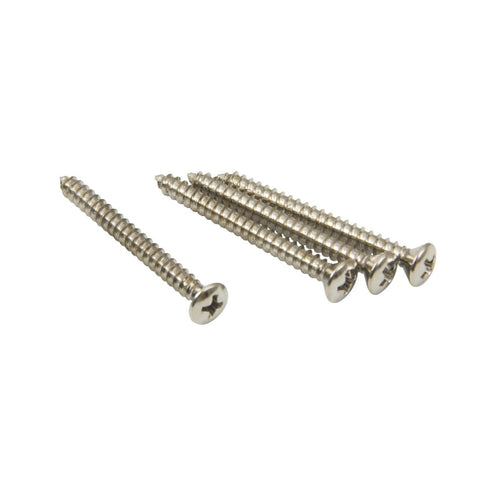 DiMarzio FH1100 Neck Plate Screws, Chrome, Set of 4