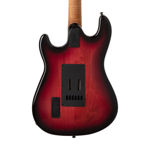 Ernie Ball Music Man Cutlass HT Electric Guitar, Roasted Maple FB, Raspberry Burst