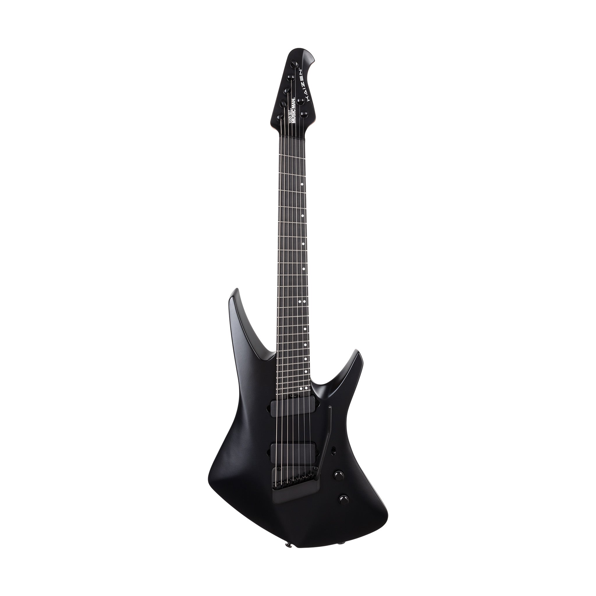 Ernie Ball Music Man Kaizen 7 Solidbody Electric Guitar, Apollo Black