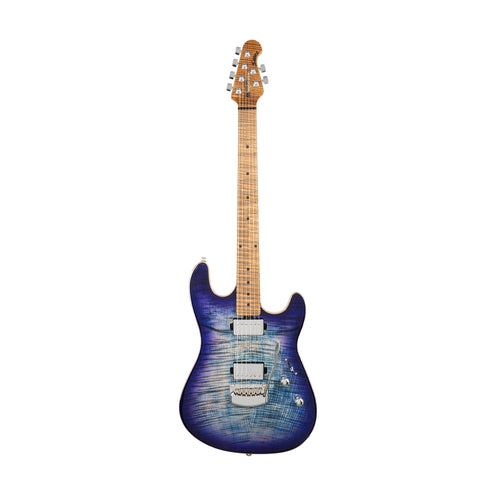 Ernie Ball Music Man Sabre 6 String Electric Guitar, Maple FB, Blurple