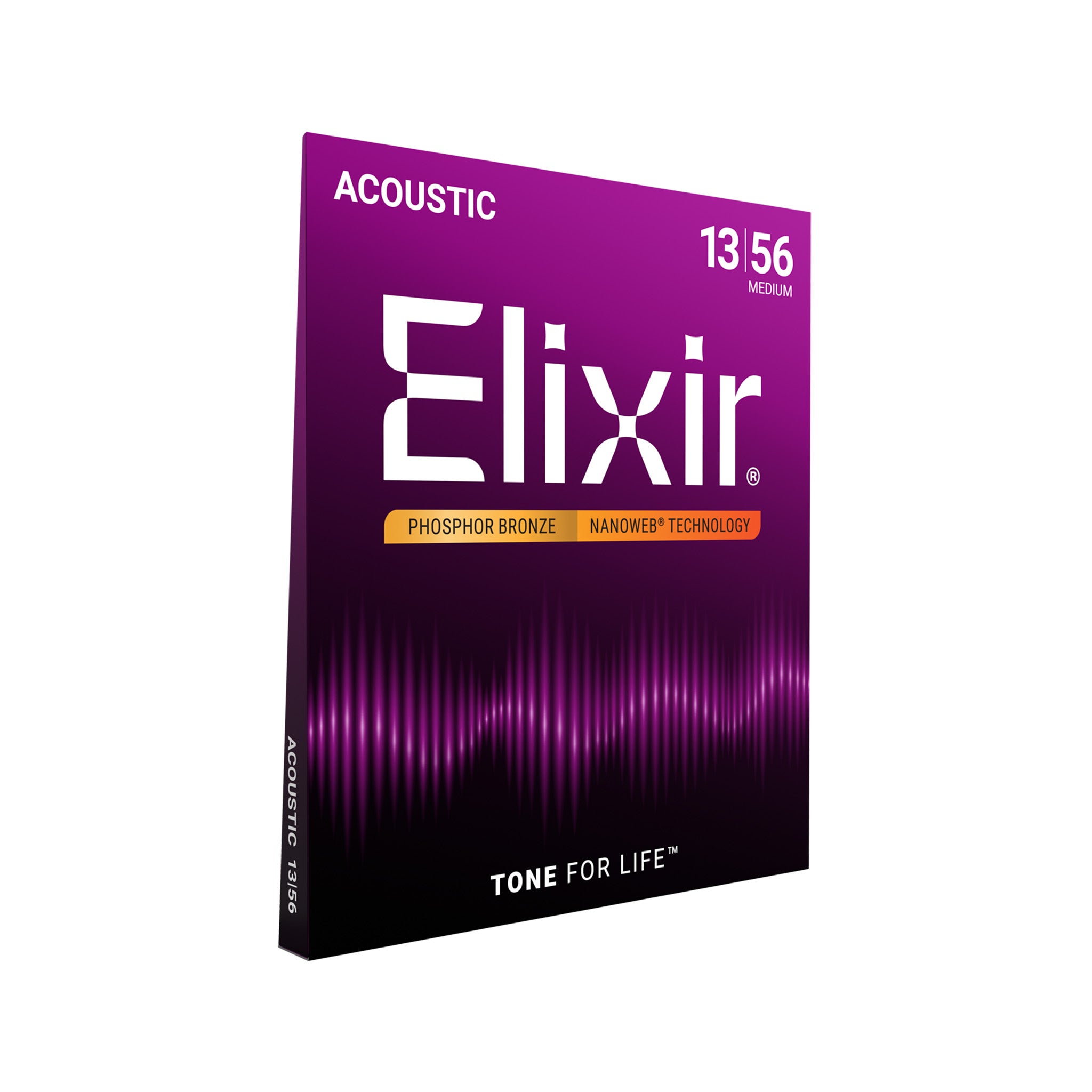 Elixir 16546 Nanoweb Phosphor Bronze Acoustic Guitar Strings