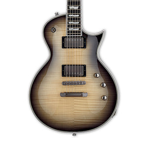 ESP E-II ECLIPSE/FT/FM Electric Guitar, Ebony FB, Black Natural Burst