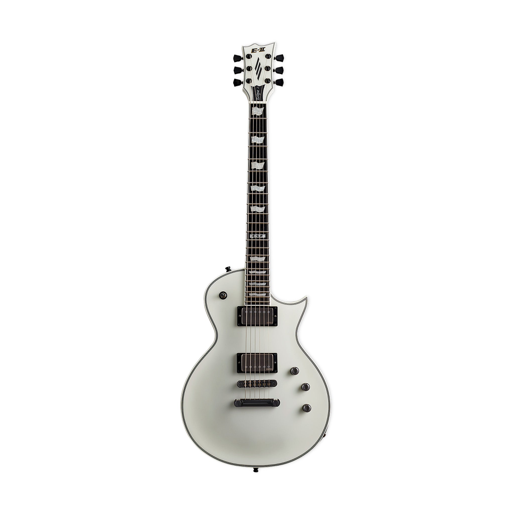ESP E-II ECLIPSE-EMG/SWS Electric Guitar, Ebony FB, Snow White Satin