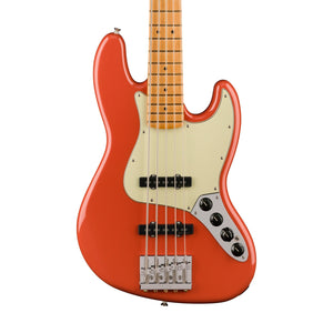 Fender Player Plus Active Jazz Bass V Guitar, Maple FB, Fiesta Red