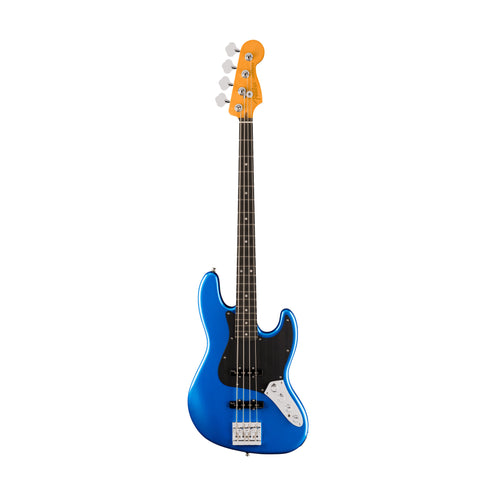 Fender American Ultra II Jazz Bass Guitar, Ebony FB, Noble Blue