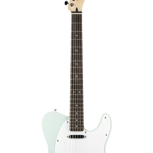 Squier FSR Sonic Telecaster Electric Guitar w/White Pickguard, Laurel FB, Surf Green