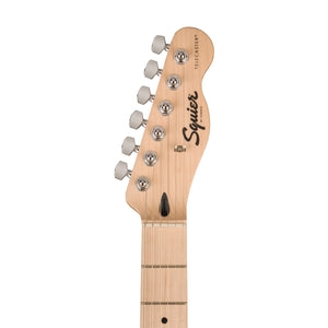 Squier Sonic Telecaster Electric Guitar w/White Pickguard, Maple FB, Black