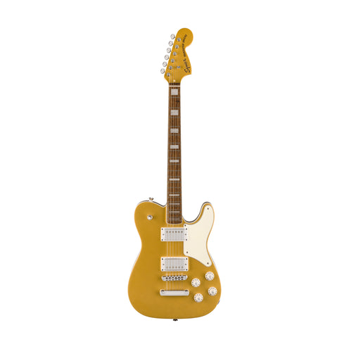 Squier Limited Edition Paranormal Troublemaker Telecaster Deluxe Guitar, Laurel FB, Aztec Gold