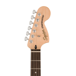 Squier FSR Affinity Series Stratocaster QMT Electric Guitar, Laurel FB, Sapphire Blue Transparent (B-Stock)