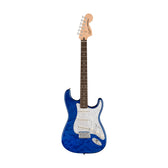 Squier FSR Affinity Series Stratocaster QMT Electric Guitar, Laurel FB, Sapphire Blue Transparent (B-Stock)